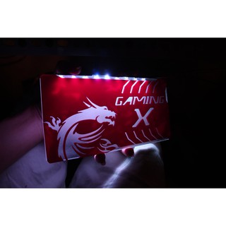Backplate MSI GTX 1050Ti - RGB LED (Cắt lazer)