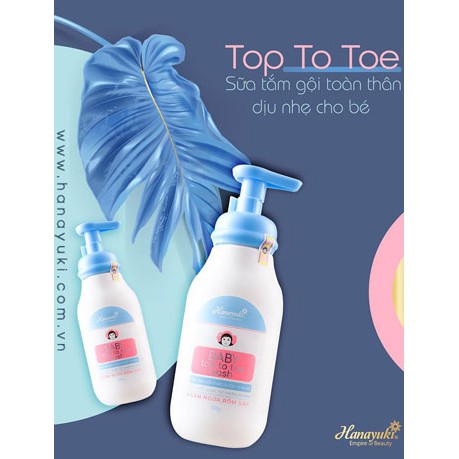 SỮA TẮM GỘI THẢO DƯỢC BABY TOP TO TOE WASH - HANAYUKI