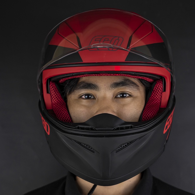 Kính Thay Thế Mũ Bảo Hiểm Fullface EGO E9 Lật Hàm (Nhiều Màu)