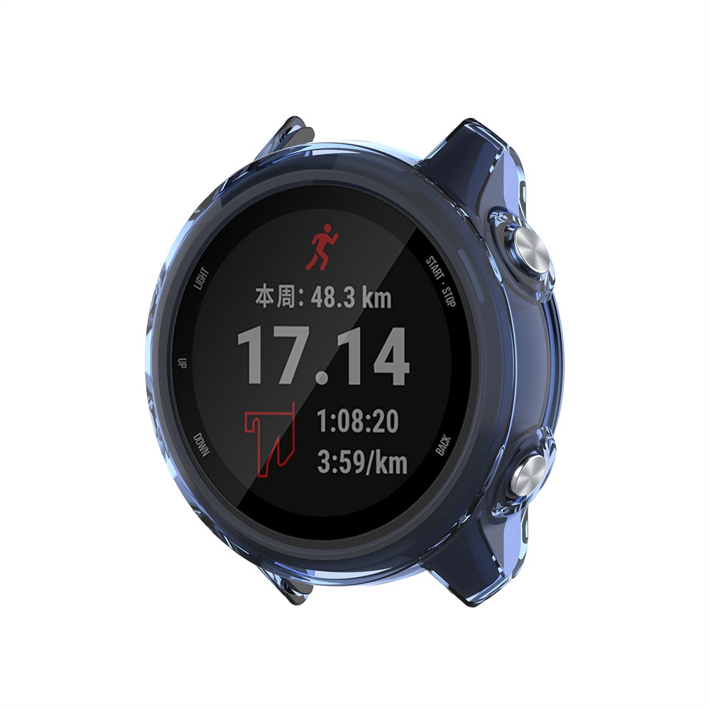 Vỏ đồng hồ đeo tay TPU mềm thể thao trong suốt chống va đập cho Garmin Forerunner 245M / 245