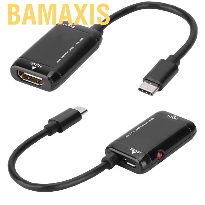 Cáp Chuyển Đổi Bamaxis Usb-C Type C Sang Hdmi Usb 3.1 Cho Điện Thoại Android