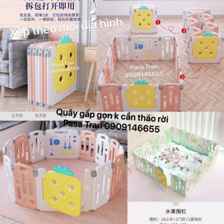 Quây nhựa dứa gấp gọn