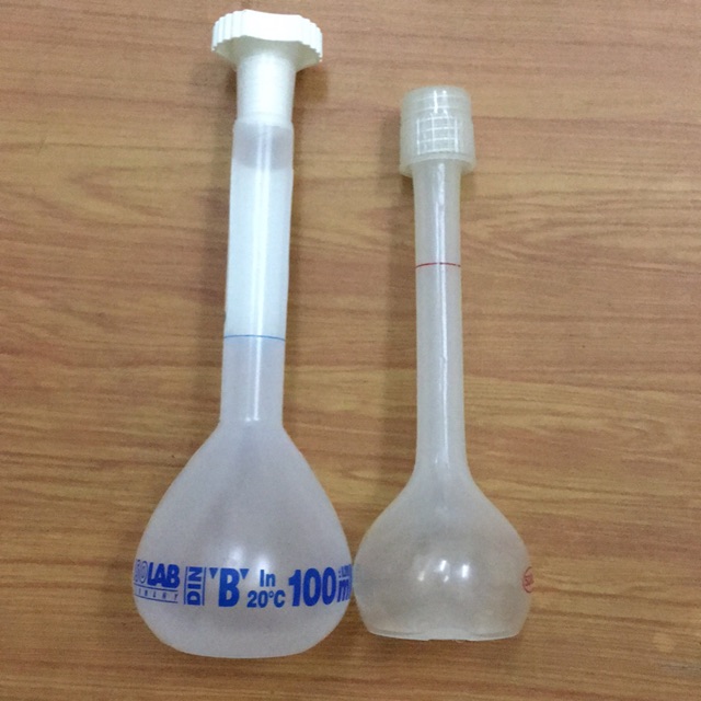 [CAO CẤP-ĐỨC] Bình định mức nhựa 50, 100ml