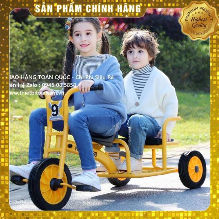 ( có sẳn )  Xe Đạp 3 Bánh Cho Bé 2 Chỗ Ngồi Bền Đẹp Giá Rẻ