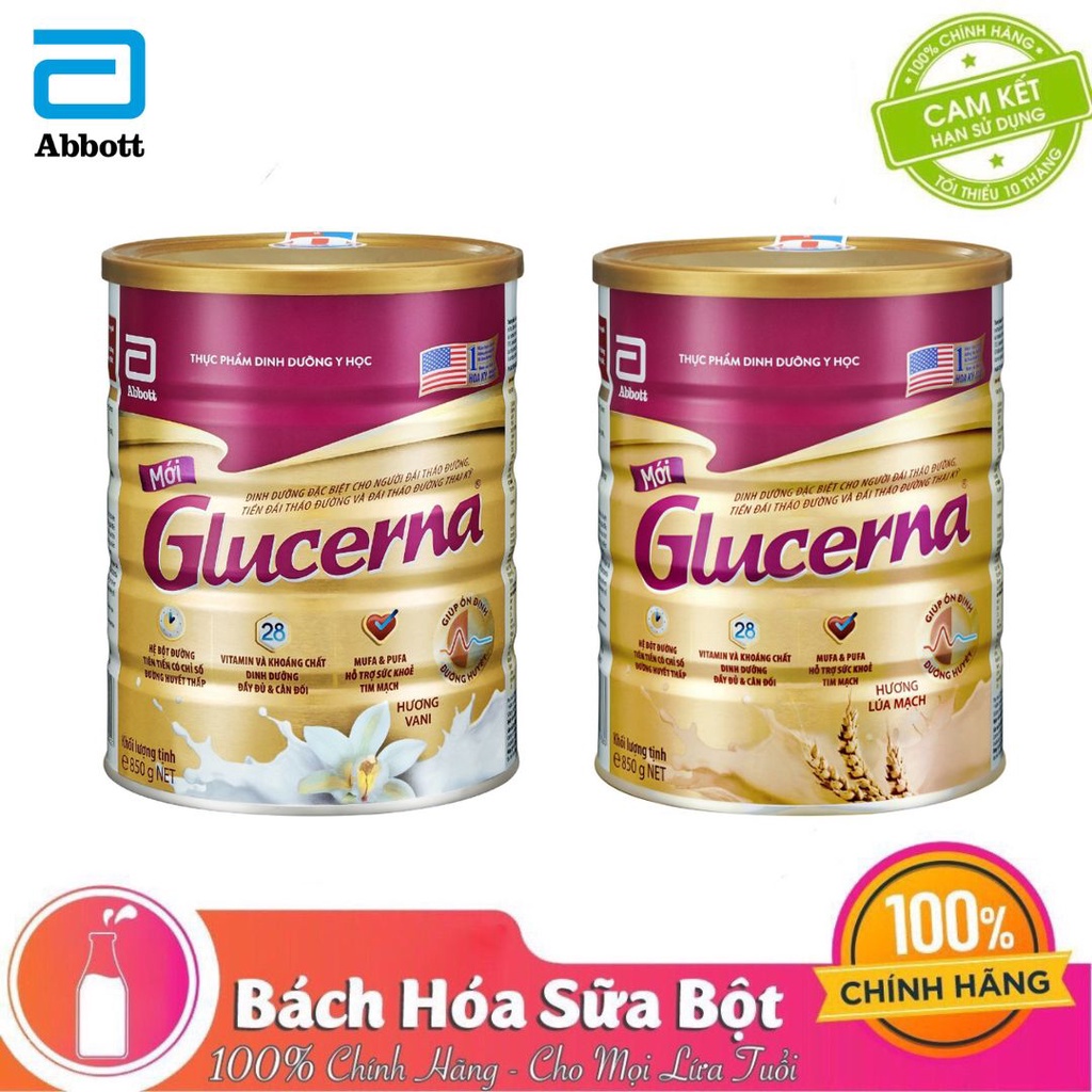 Sữa Dinh Dưỡng Glucerna Dành Cho Người Đái Tháo Đường Và Tiền Đái Tháo Đường - 400g/850g