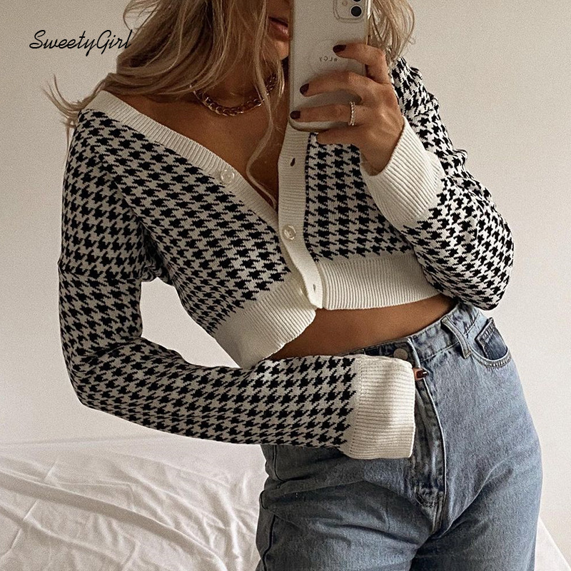 Áo Khoác Cardigan Cổ V Thời Trang Cho Nữ