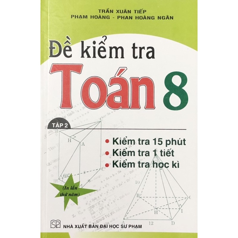 Sách - (Combo 2 tập) Đề Kiểm Tra Toán 8