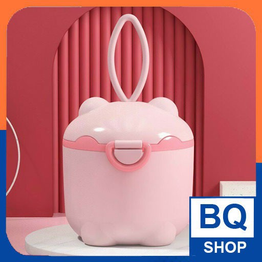 BQShop Hộp chia sữa xanh hồng tiện dụng cho mẹ và bé