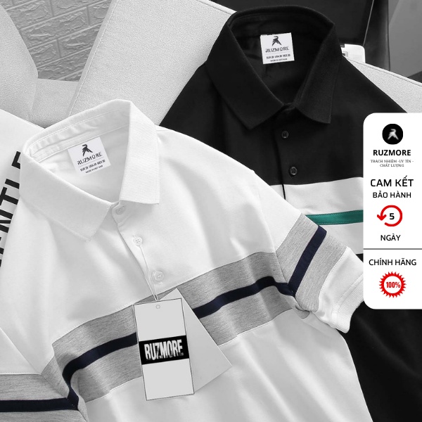 Áo Thun Nam Có Cổ Đẹp Chính Hãng Local Brand Trơn Cao Cấp Chất Vải Cá Sấu Co Giãn PL01 | BigBuy360 - bigbuy360.vn