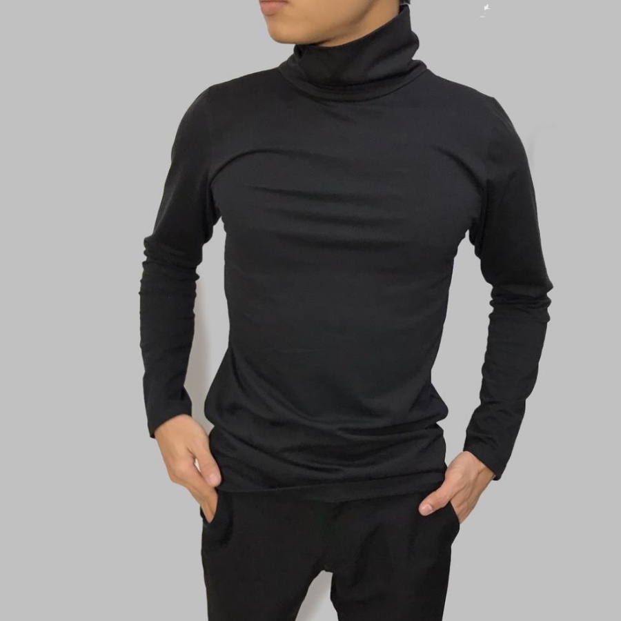 Áo thun nam tay dài, giữ nhiệt thể thao cao cổ cho nam co giãn, giữ ấm, màu sắc trẻ trung và năng động - AGN | BigBuy360 - bigbuy360.vn