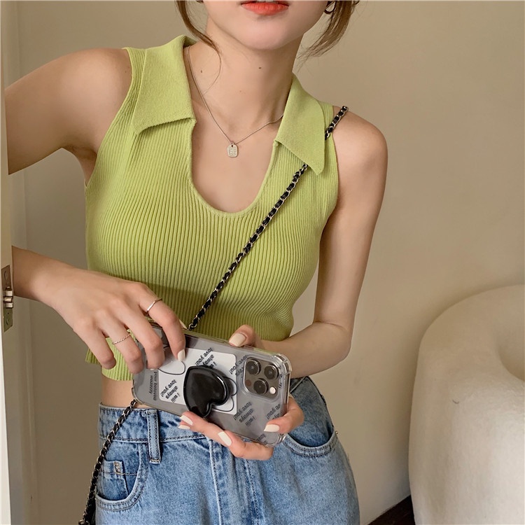 NRVP Áo Khoác Cardigan Dệt Kim Tay Ngắn Dáng Rộng Thiết Kế Mới Thời Trang Theo Phong Cách Hàn Quốc