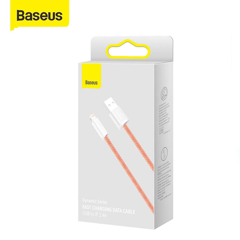 Cáp sạc 2.4A Baseus Dynamic Series Lightning cho iPhone/iPad dây vải siêu bền dài 100CM