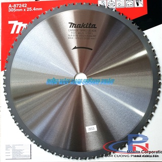 Lưỡi cắt sắt hợp kim makita 305x25.4x60t a-87242- dùng cho máy cắt lc1230