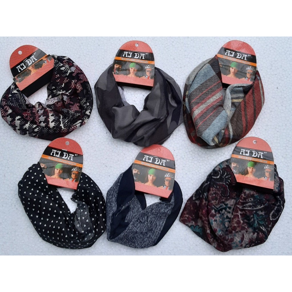 Combo 100 cái Khăn đa năng đi phượt, Chống Năng, Kháng Khuẩn Thun Cotton 4 Chiều (Giao màu ngẫu nhiên)