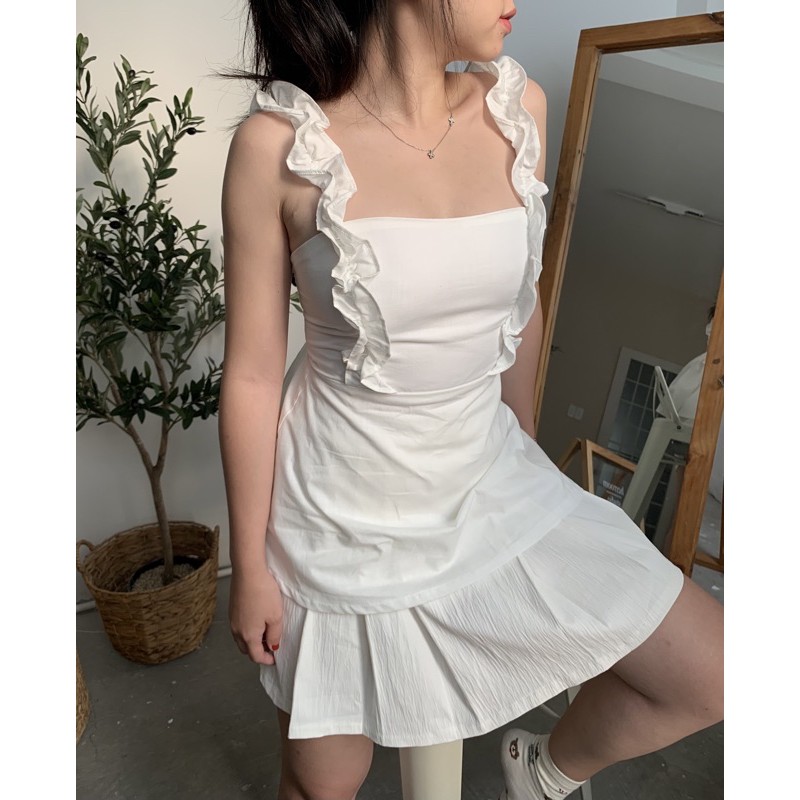 Layla Top: áo 2 dây bèo thắt nơ sau lưng