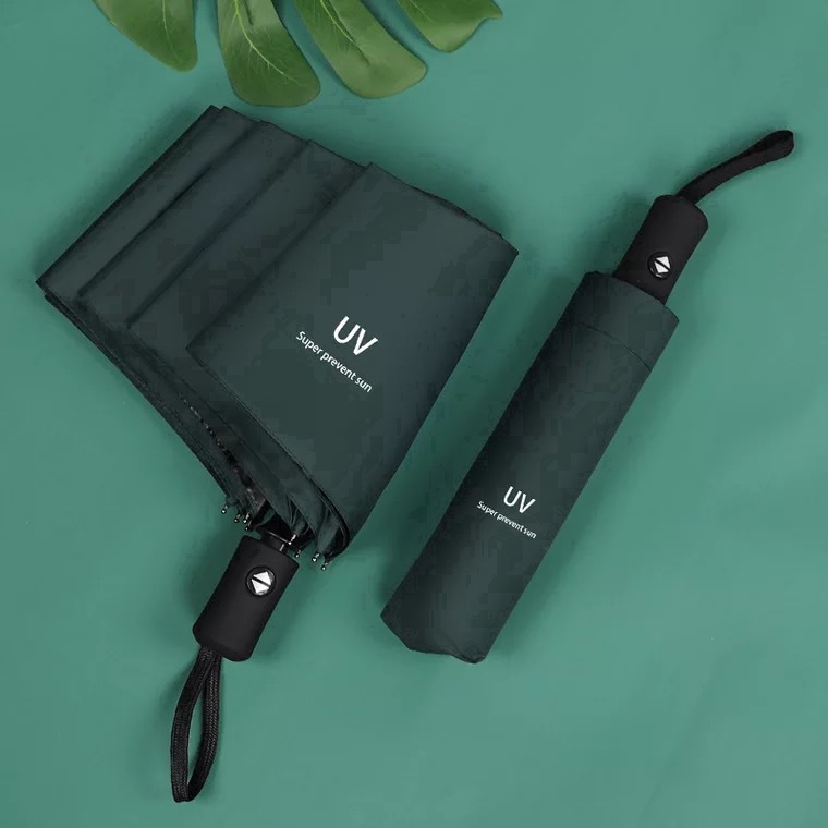 Tự động Portable Anti-UV Automatic Umbrella Dù gập chống nắng tia UV màu mini tiện dụng yhyt