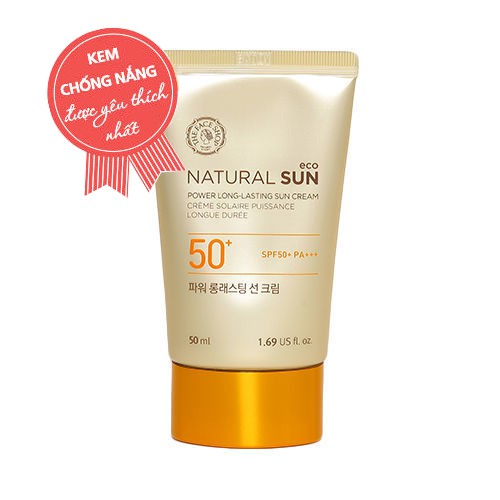 Kem chống nắng đa năng TheFaceShop Natural SunEco Power LongLasting Sun CreamSPF50+ 50ml