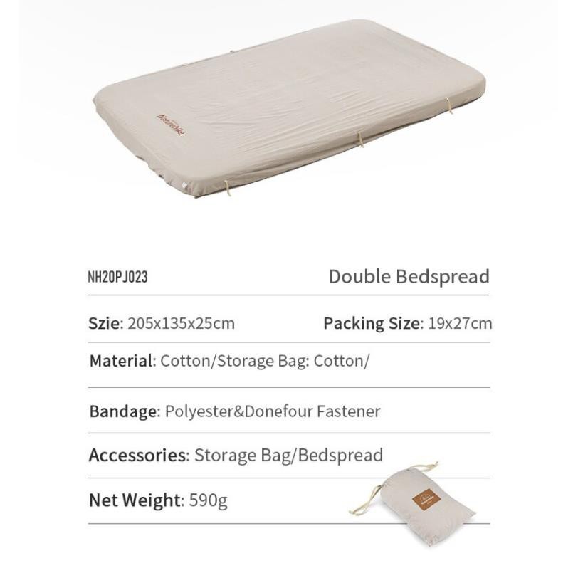 Drap đệm bơm hơi Glamping NatureHike NH20PJ023