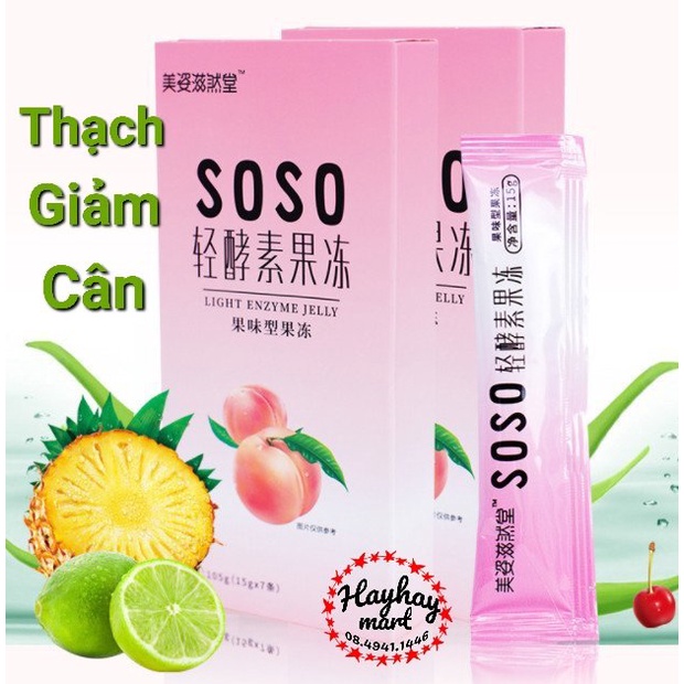 THẠCH GIẢM CÂN Trái Cây SOSO- Enzyme Jelly
