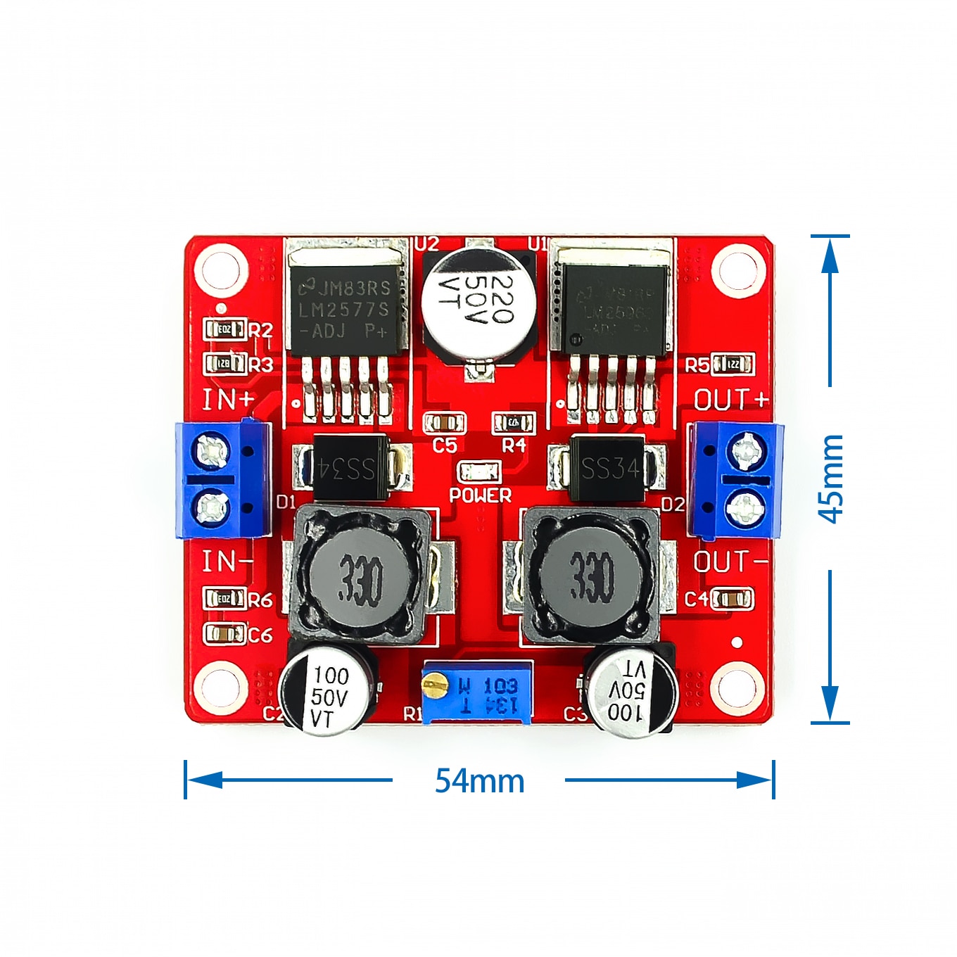 Mô Đun Hạ Áp Dc-Dc Lm2577S + Lm2596S