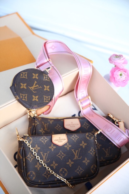 Combo LV W266-22-18 Pochette 3 món fullbox da thật