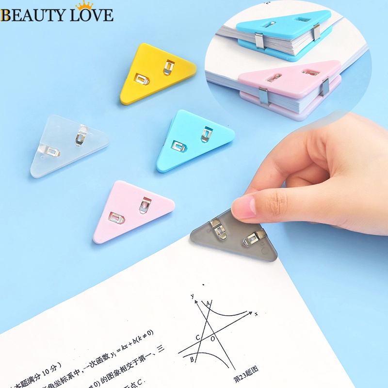 Bộ 5 Kẹp Giấy Tam Giác Nhiều Màu Sắc Tiện Dụng