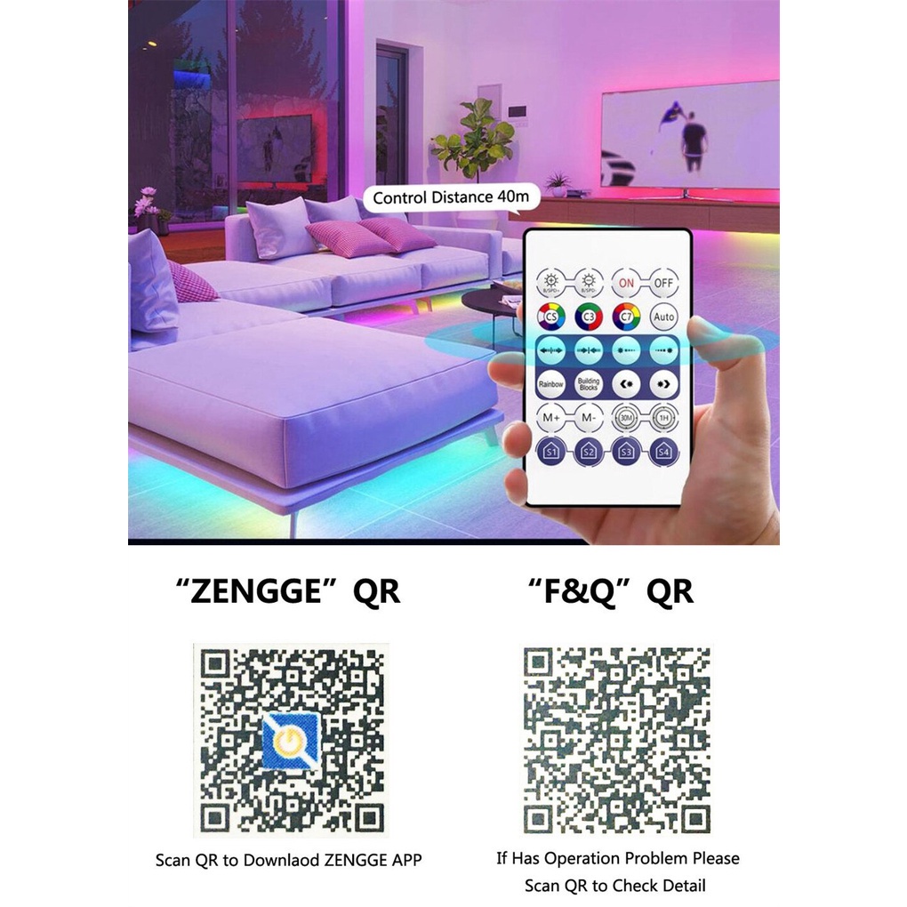 BT128 BỘ ĐIỀU KHIỂN LED FULL MÀU ARGB WS2811 WS2812 UCS1903 VỚI REMOTE 28 PHÍM ĐIỀU KHIỂN QUA APP BLUETOOTH