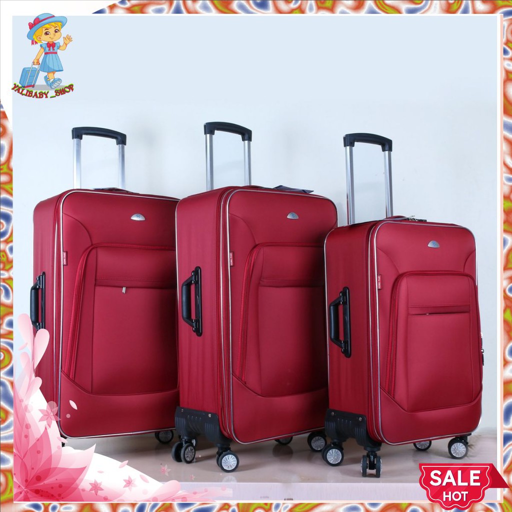 Vali kéo du lịch vải dù chống thấm nước Hùng Phát VLX-022. 4 bánh xoay 360 độ *SIZE 20,24,28*. Sang trọng, lịch sự