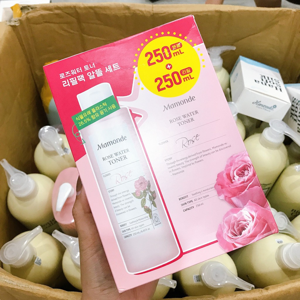 Nước Cân Bằng Mamonde Toner - Nước Hoa Hồng Mamonde Rose