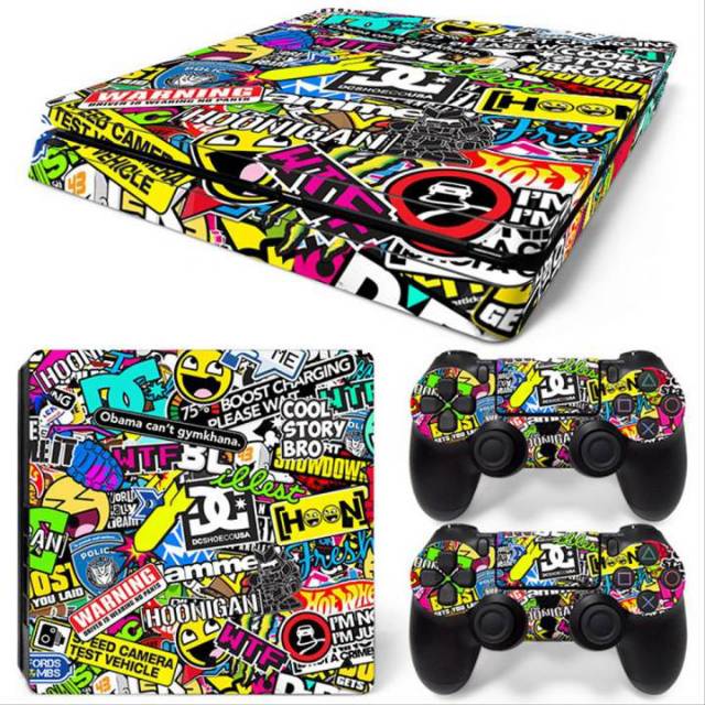 Bộ 2 Sticker Dán Máy Chơi Game Garskin Ps4