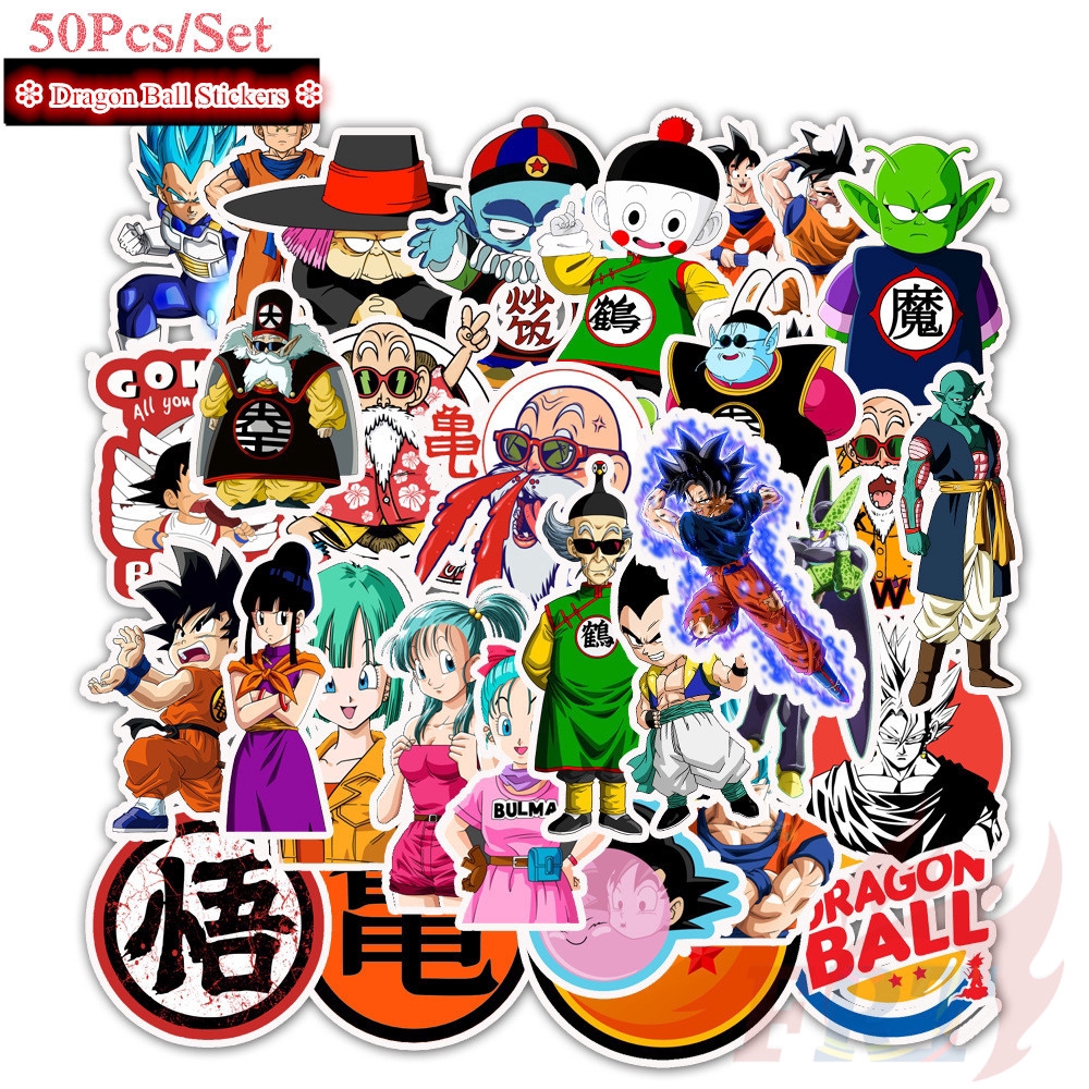 ✪ Dragon Ball Series 01 Stickers ✪ Anime 50Pcs/Set DIY Fashion Waterproof Doodle Decals Stickers