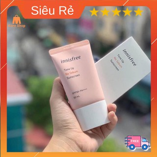 [Có QUÀ]Kem Chống Nắng Innisfree TONE UP NO SEBUM SPF50+ lên tone trắng hồng 50ml