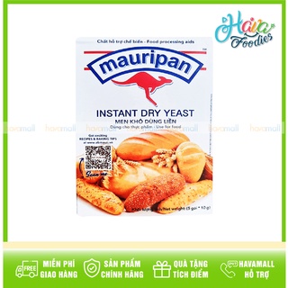 Men Khô Không Cần Kích Hoạt Nhãn Đỏ Mauripan Hộp 5 Gói x 10gr