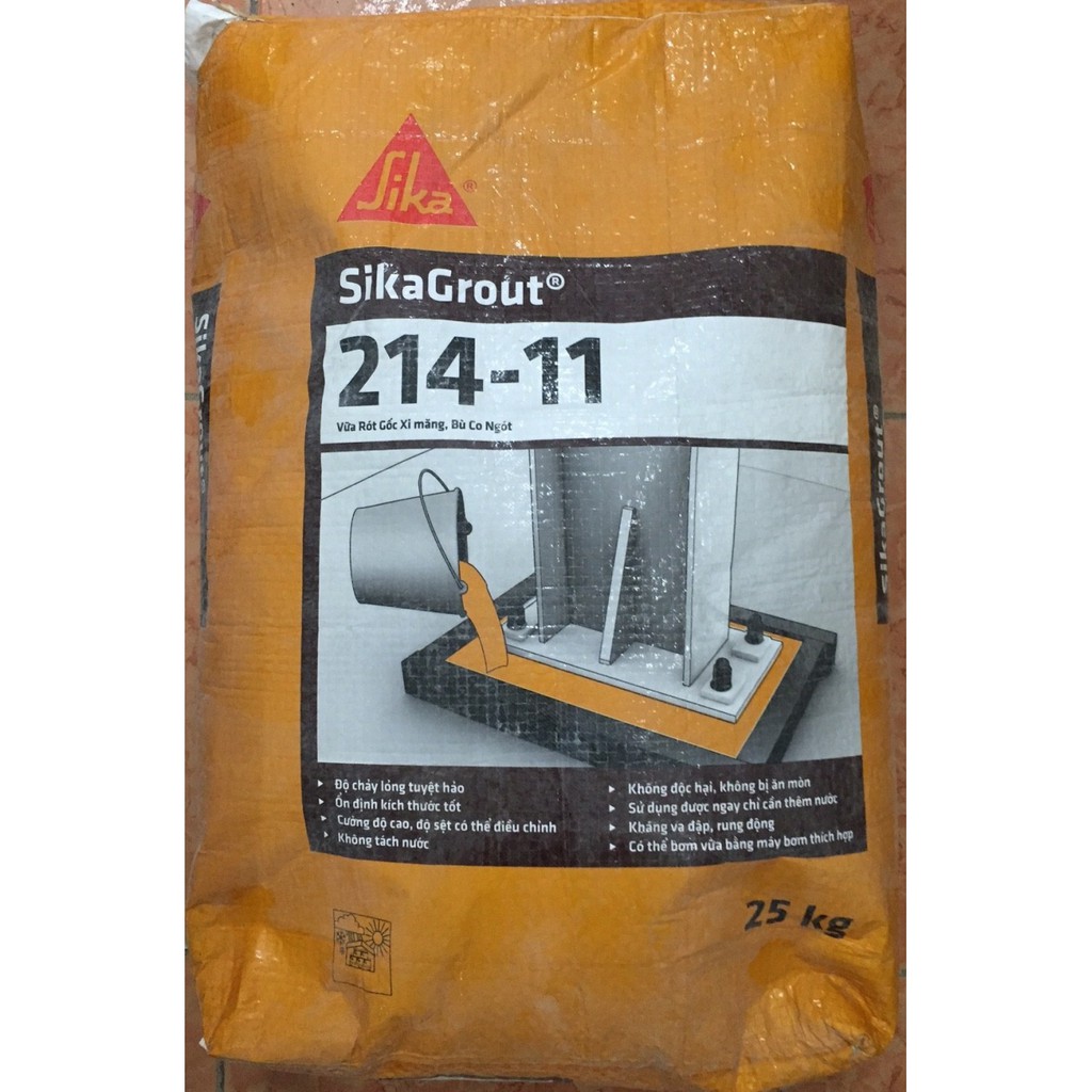 [Free ship Hà Nội 0982157053] Sika grout 214-11 Vữa Rót  Không Co Ngót