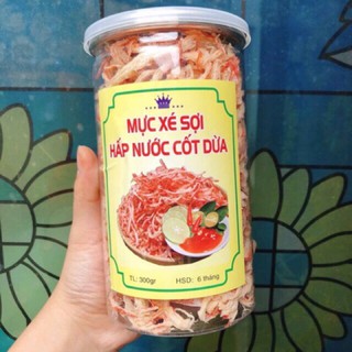 Mực xé sợi hấp nước cốt dừa hộp 300g