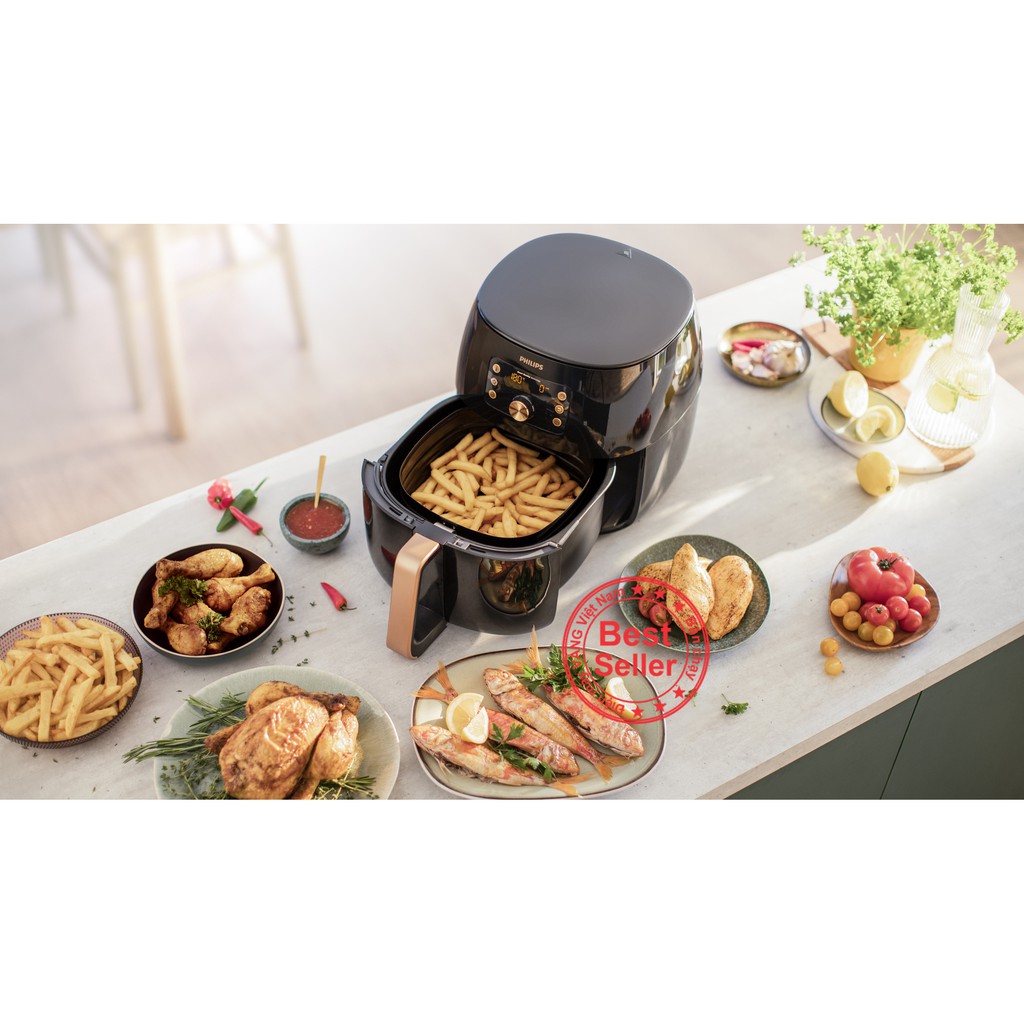 [Mã ELHADEV giảm 4% đơn 300K] Nồi chiên không dầu cao cấp Premium Airfryer XXL Philips HD9860