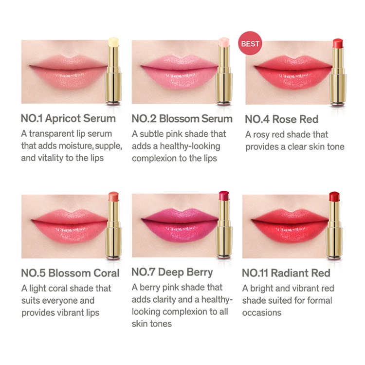 SULWHASOO Thỏi Son Môi Dưỡng Ẩm Cần Thiết 3g Suzuwhasoo