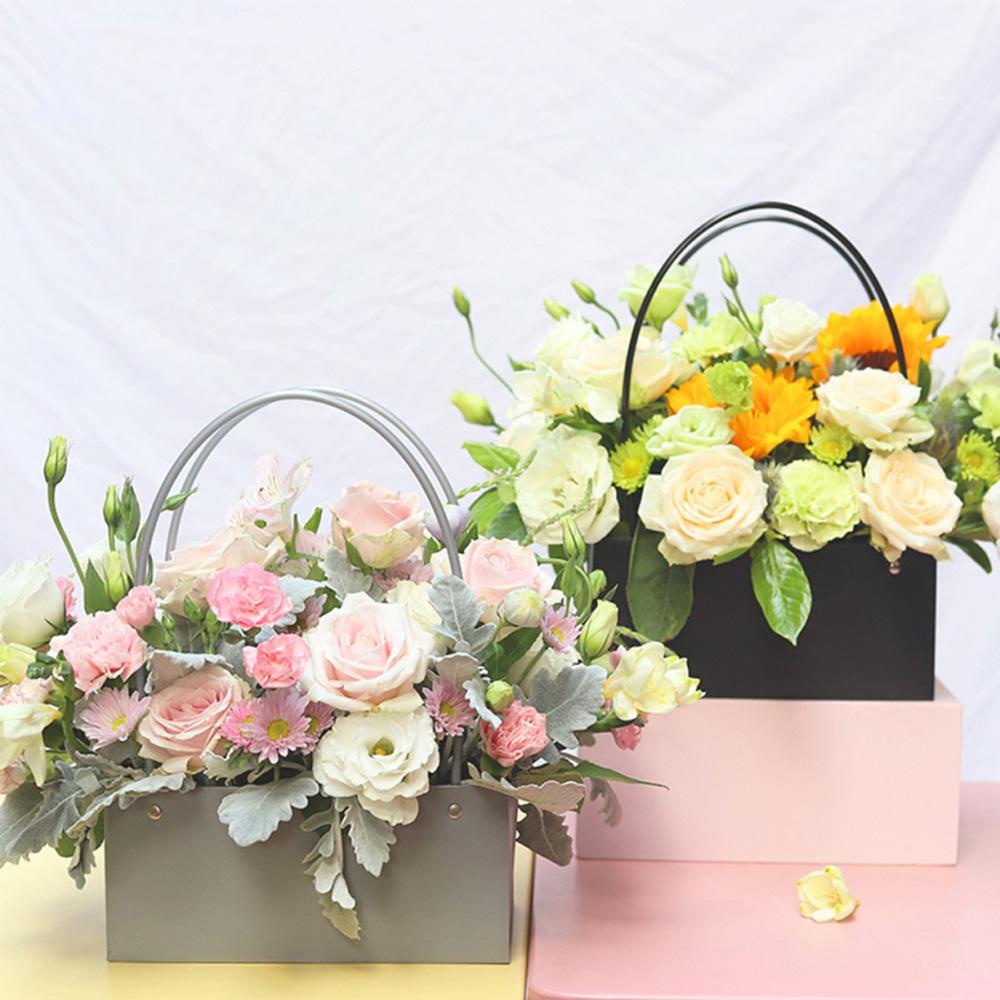 Túi Giấy Kraft Đựng Hoa Chống Thấm Nước Có Tay Cầm Sắp Xếp Gọn Gàng Trang Trí Tiệc Sinh Nhật / Valentine