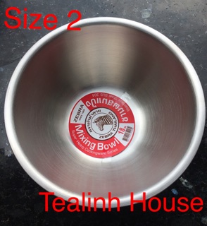[R] Rổ/ Thau inox 304, size 2 (18 cm)