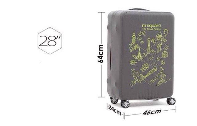 Túi bọc vali Msquare size 20, 24 và 28
