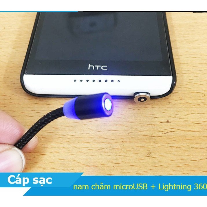 (CÓ LED) CÁP SẠC HÍT NAM CHÂM DÂY DÙ 1M CỔNG IPHONE/TYPE-C/ANDROID