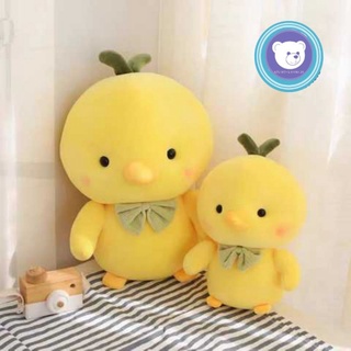 Gấu bông gà - gà vàng đeo nơ - gấu bông hana