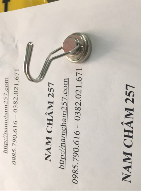 Móc treo nam châm ngang D25mm, sử dụng nam châm trắng đất hiếm lực hút siêu mạnh