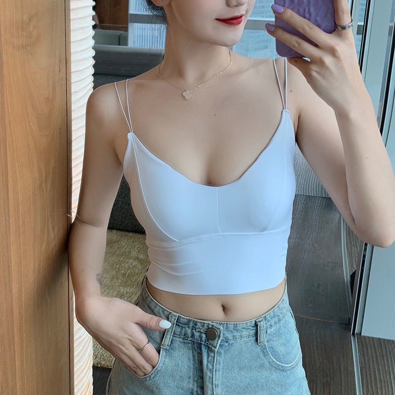 MẪU MỚI-Áo BRA ĐÚC SU DÂY MẢNH CROP TOP mã 115