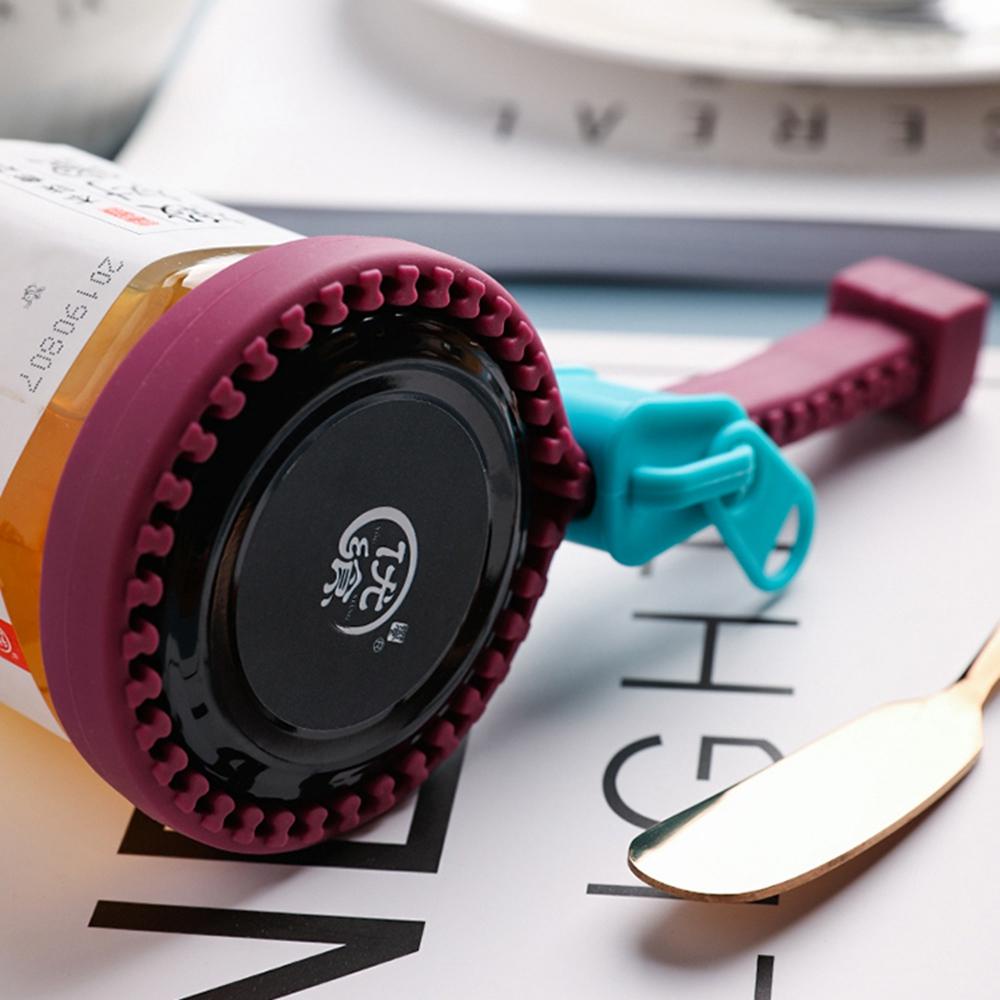 Dụng Cụ Mở Nắp Chai Bằng Silicone Có Khóa Kéo Tiện Lợi