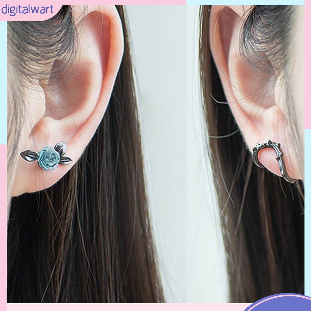 Đôi Bông Tai Hình Hoa Hồng Kiểu Dáng Trẻ Trung Cho Nữ