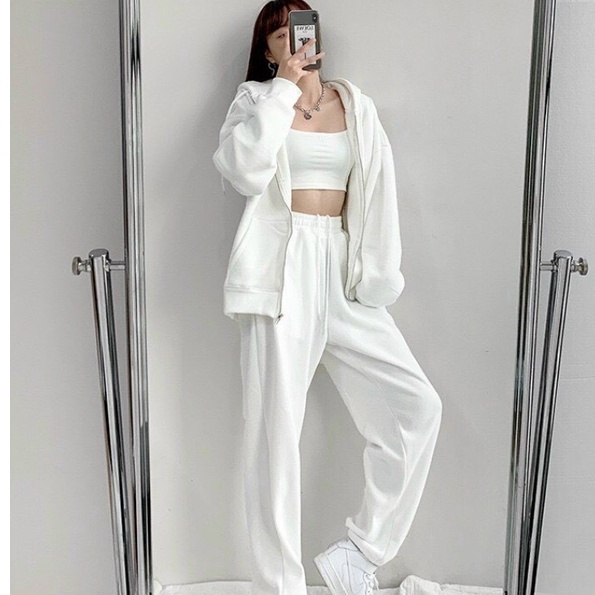 Áo Khoác Nỉ Hoodie Nữ Form Rộng Unisex - Iconshop mã HOD0070