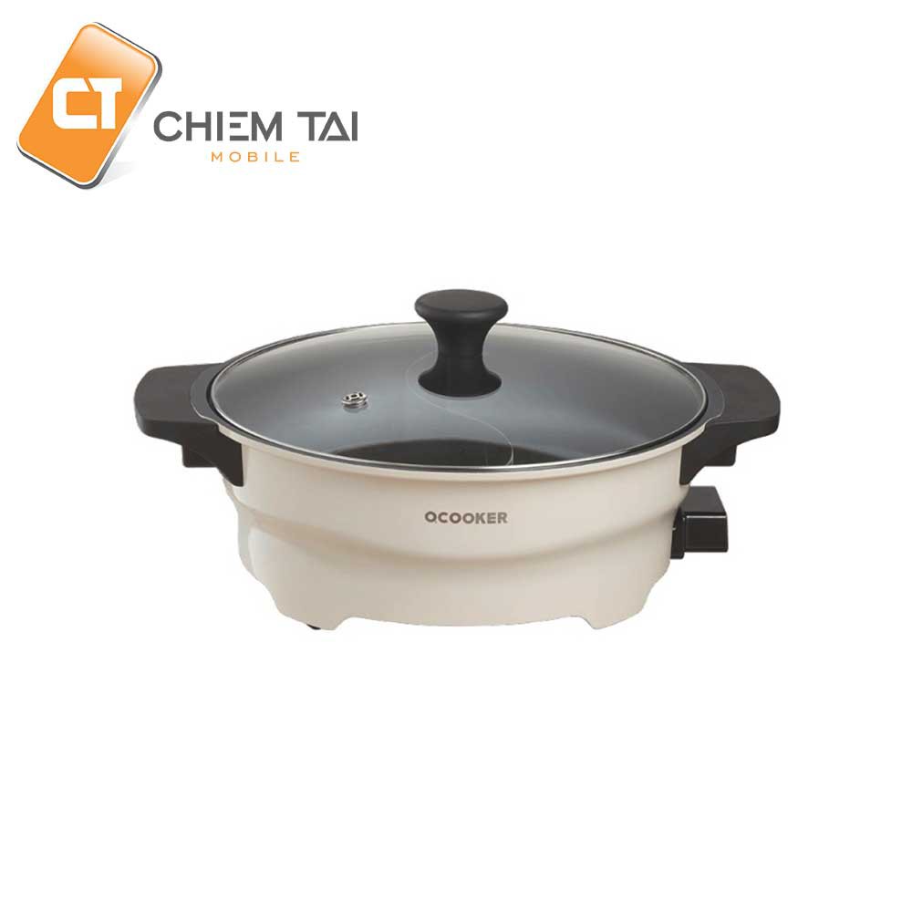 [Mã 11ELSALE hoàn 7% xu đơn 300K] Nồi lẩu điện 2 ngăn oCooker CR-HG03 4L