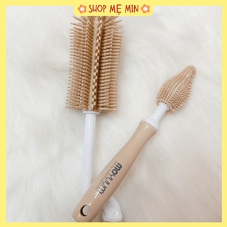 Set cọ rửa bình và núm ti Silicon Moyuum Hàn Quốc