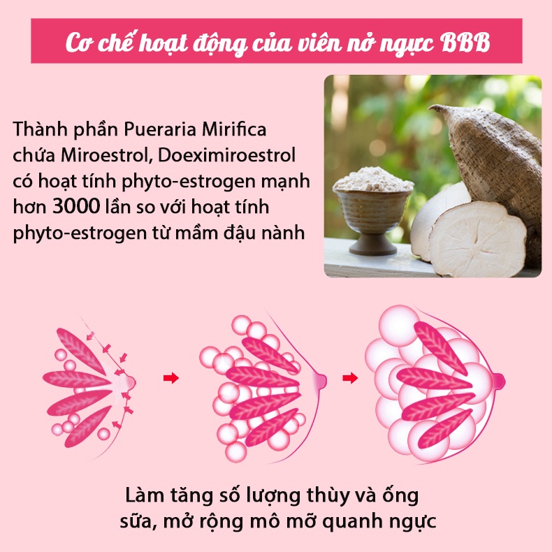 Viên uống nở ngực BBB Orihiro (300 viên)